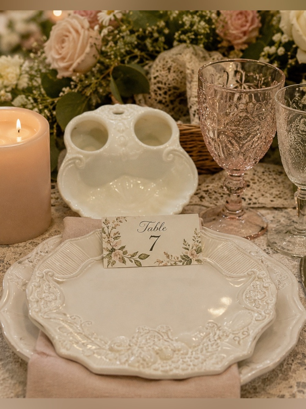 Set of 2 Jane Seymour Serenade Dinner Plates French Country Cottage